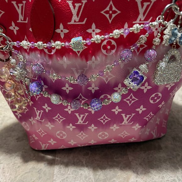 AUTHENTIC LOUIS VUITTON Red OMBRE NEVERFULL-RARE AND PRISTINE CONDITION - Picture 10 of 10